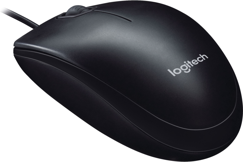 Logitech B100 Optical Mouse Black Bus.