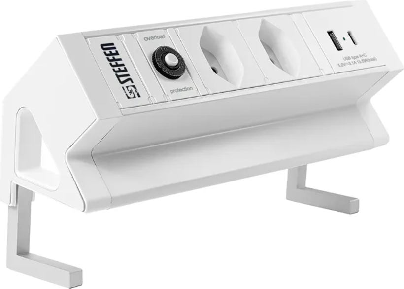 Steffen Alu DESK 2xT13 weiß