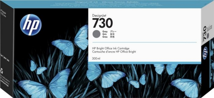 HP 730 Tinte 300 ml grau