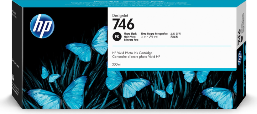 Encre HP 746 noir photo, 300 ml