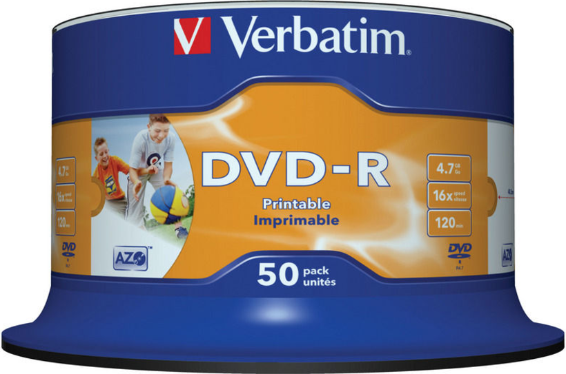 Verbatim DVD-R 4.7GB 16x Ink SP 50-pack