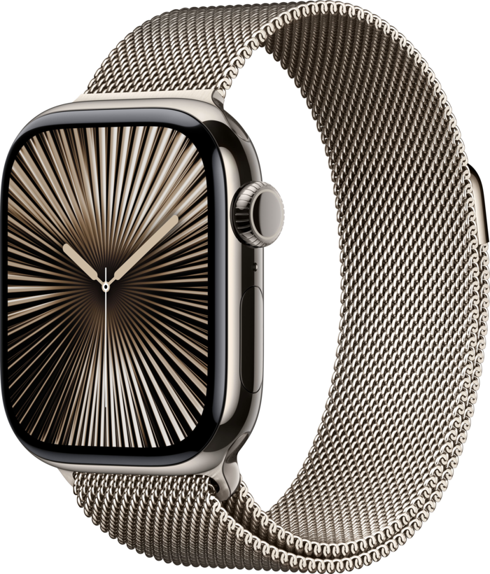 Apple Watch S10 LTE 42mm Titanium natur