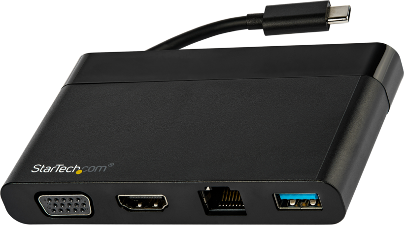 Adapt. USB tipo C m - HDMI/VGA/RJ45/USB