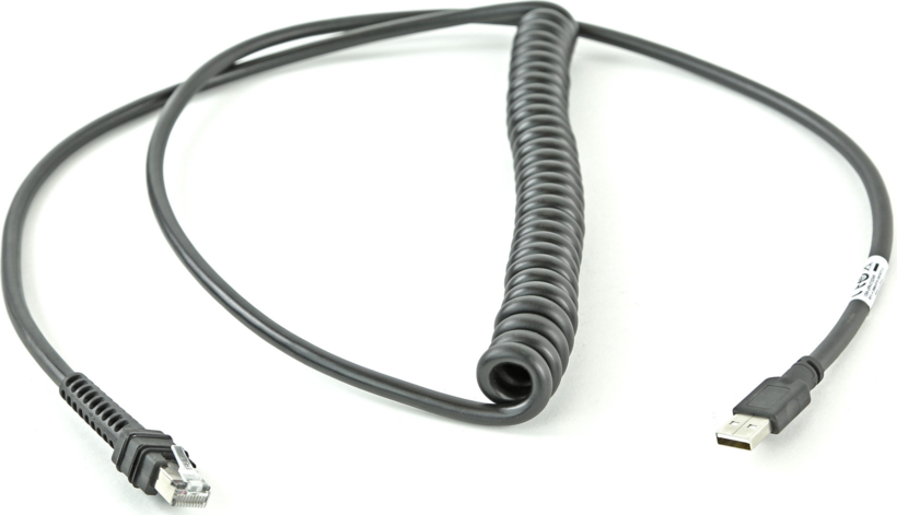 Datalogic USB Coiled Cable 2.4m