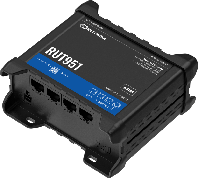 Teltonika RUT951 Industrial PoE+ Router