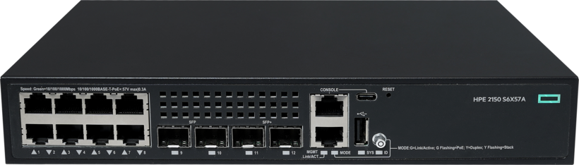 Switch PoE+ HPE NW CW 2150 8p
