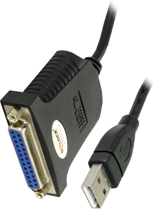 Adapter DB25 Parallel/f - USB A/m 0.8m