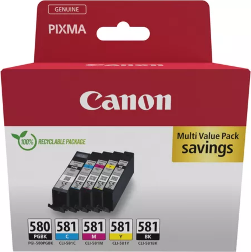 Canon PGI-580BK/CLI-581 Ink C/M/Y/BK