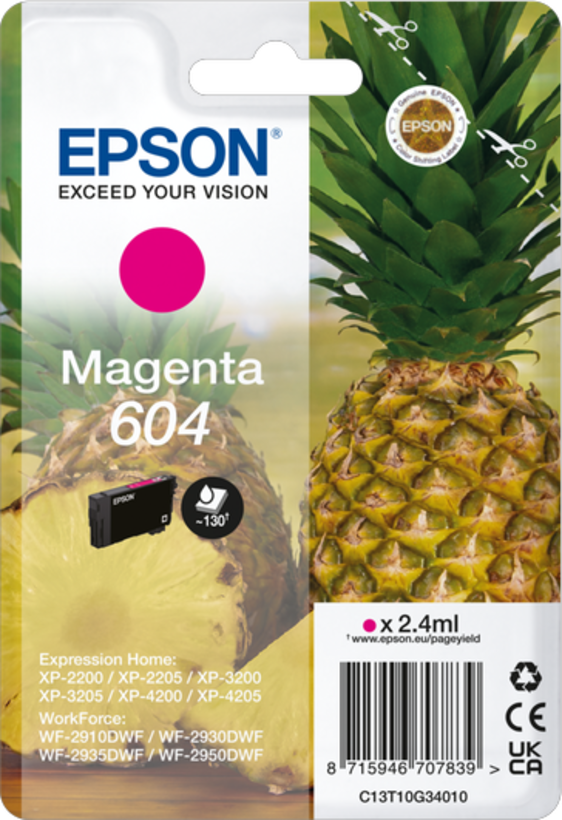 Epson Singlep. 604 Ananas-Tinte magenta