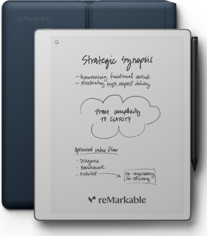 reMarkable Paper Pure + Folio + Marker+