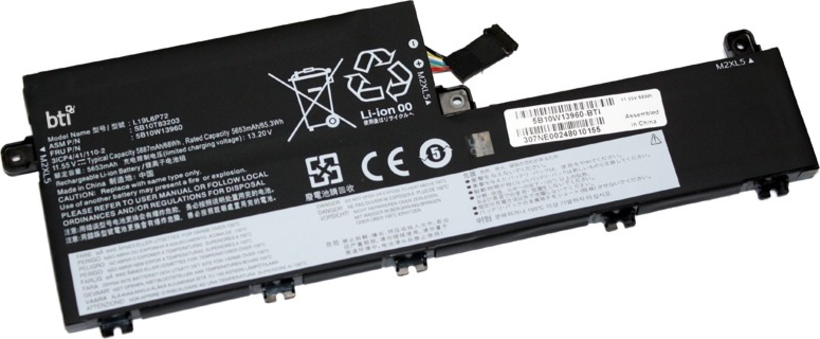 Batterie 6 cellules BTI Lenovo 5 887 mAh