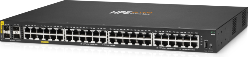 Prepínač HPE Aruba 6100 48G PoE 370W