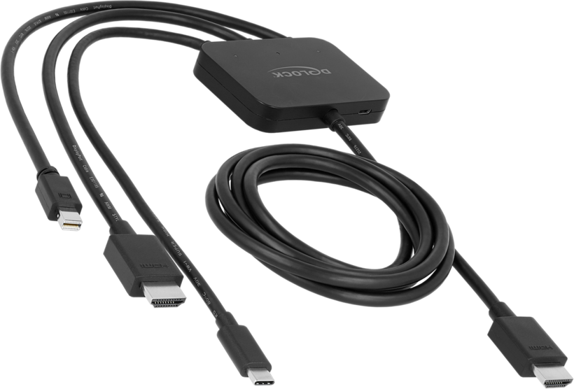 Delock HDMI/Mi-DP/USB - HDMI Adapter