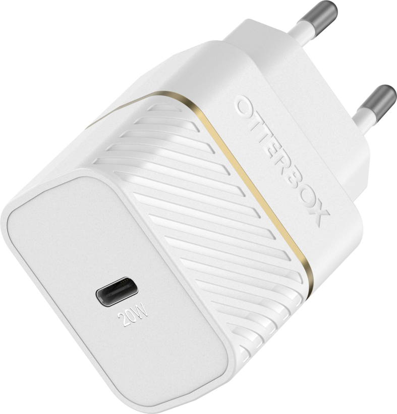OtterBox 20W USB-C Fast Wall Charger Wht