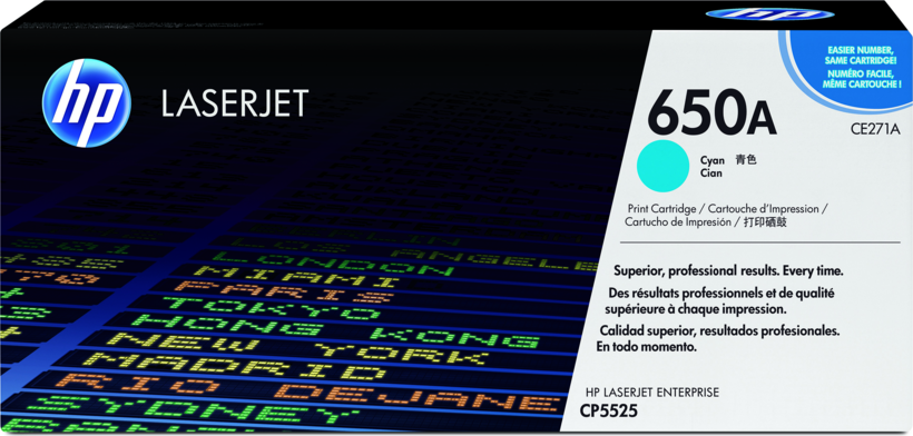 HP 650A Toner Cyan