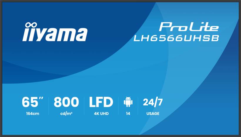 iiyama ProLite LH6566UHSB-B1AG Display