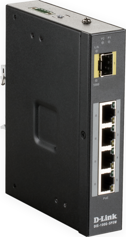 D-Link DIS-100G-5PSW PoE Industrieswitch