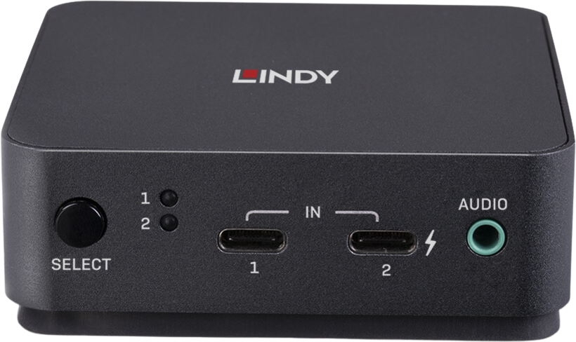 LINDY KVM SwitchCable DP/Type-C 2-port
