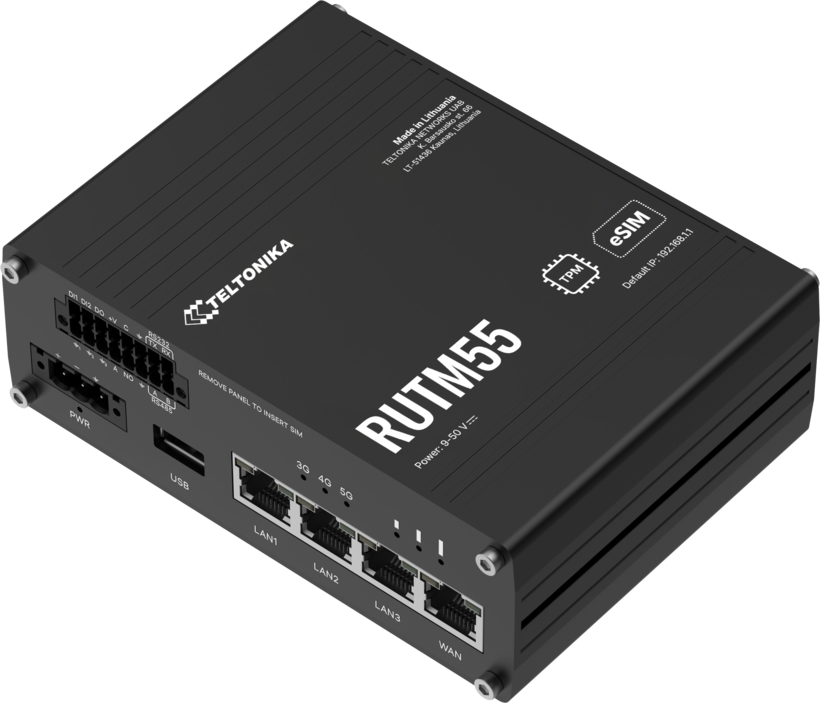 Teltonika RUTM55 Dual-SIM 5G Router