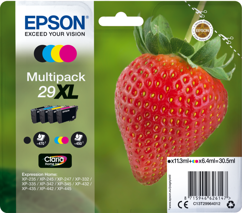 Epson 29XL Ink Multipack (4-pack)