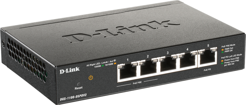 D-Link DGS-1100-05PDV2 PoE Switch
