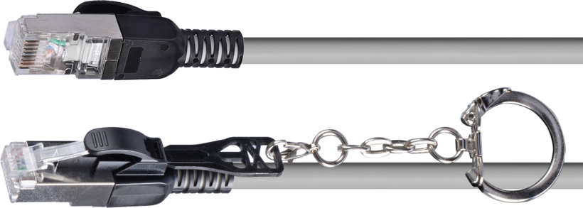 Patch Cable RJ45 S/FTP Cat6a 20m Grey