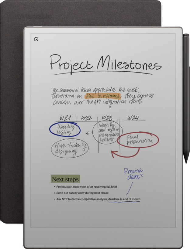reMarkable PaperPro Marker+ Folio Basalt