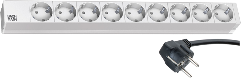 Power Strip 19" 9-way 2m
