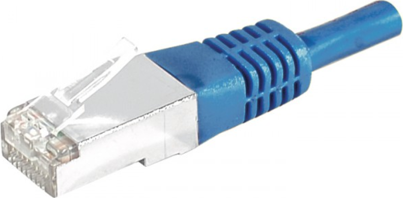 Câble patch RJ45 S/FTP Cat6a bleu 5 m