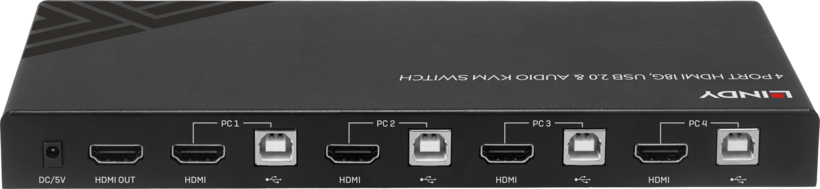 LINDY KVM Switch HDMI 4-port