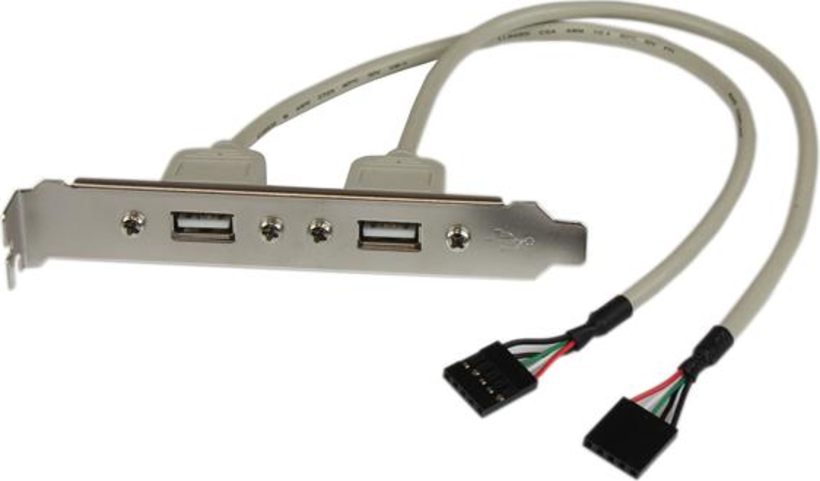 StarTech 2-Port USB A SlotBracketAdapter