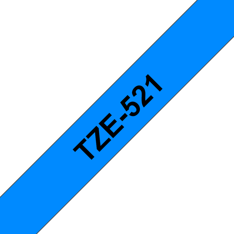 Ruban encr. Brother TZe-521 9mmx8m bleu