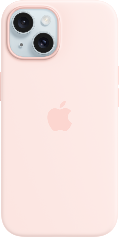 Apple iPhone 15 Silicone Case Light Pink