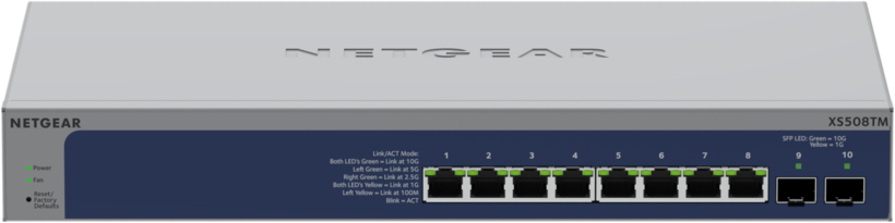 NETGEAR XS508TM intelligens switch