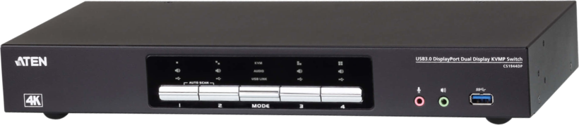 ATEN KVM Switch DP DualHead 4-port