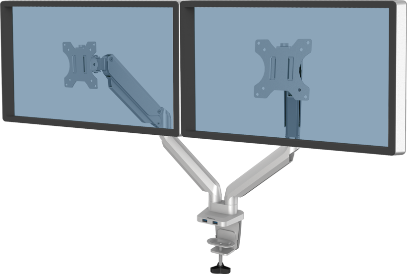 Braço de monitor duplo Fellowes Platinum