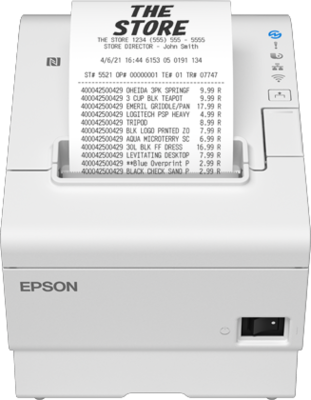 POS Epson TM-T88VII Ethernet branco