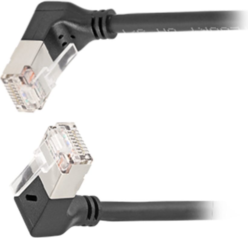 PatchCab RJ45/RJ45 90° S/FTP Cat6a 0.25m