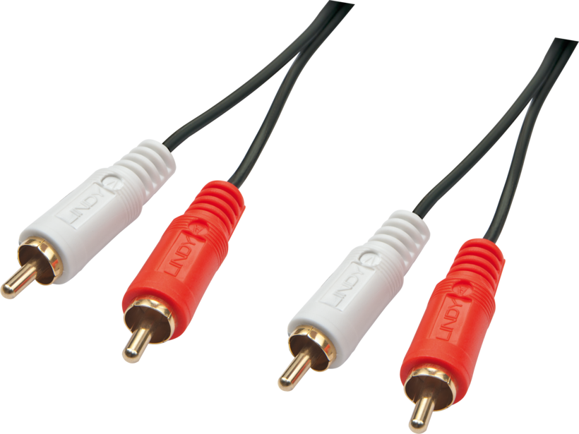 Audio Cable 2x RCA/m-2x RCA/m 2m Black
