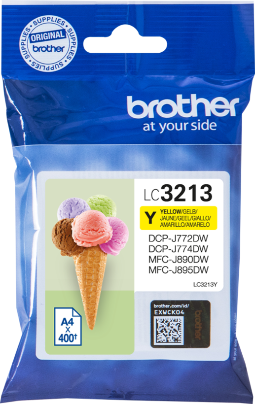Encre Brother LC-3213Y, jaune