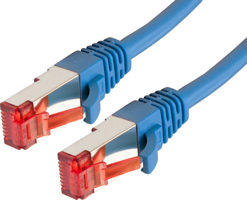 Patchkabel RJ45 S/FTP Cat6 1 m blau