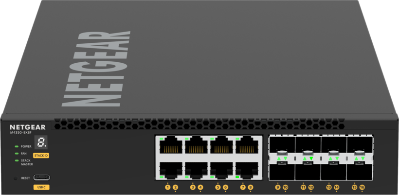 NETGEAR M4350-8X8F Managed Switch