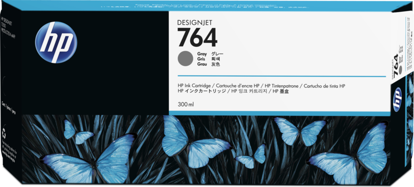 HP 764 Ink 300ml Grey