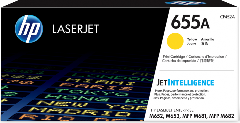 Toner HP 655A, żółty
