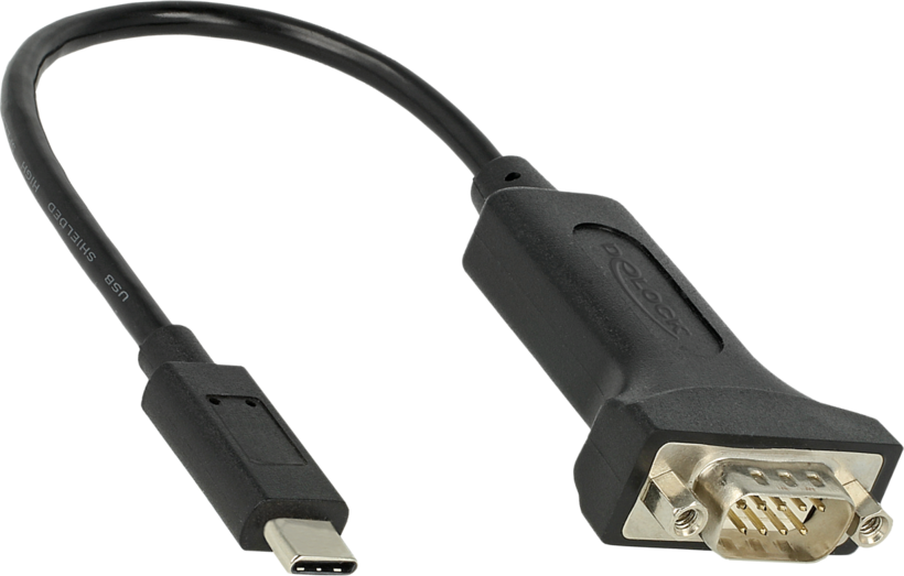Adapter DB9/m (RS232) - USB-C/m 0.25m