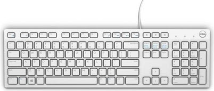 Dell KB216 Multimedia Keyboard White