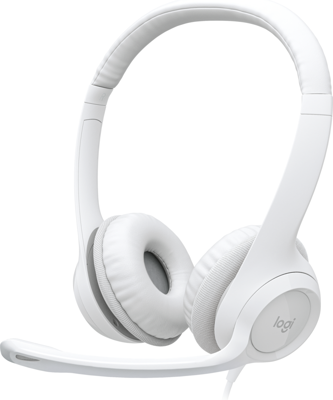 Cuffie Logitech H390 USB stereo, bianco