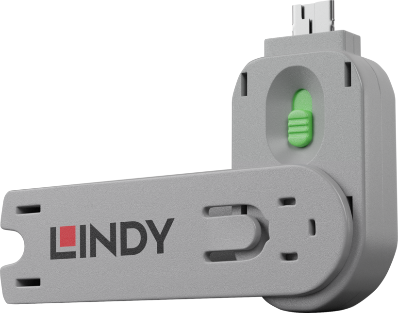 Schlüssel für USB TypA Port Schloss grün