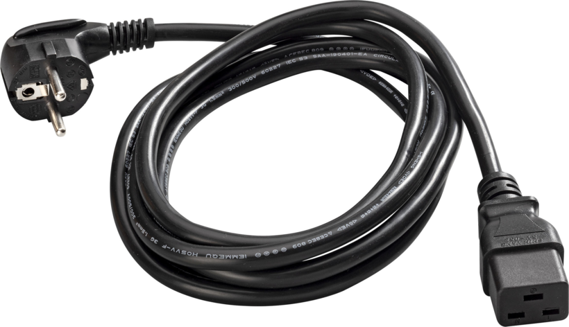 Power Cable Schuko to IEC320-C19 16A