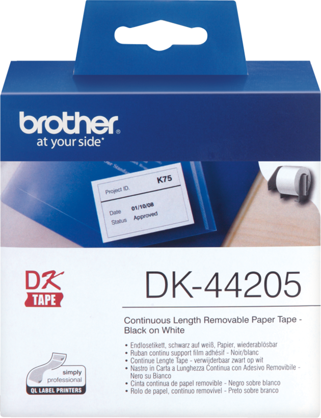Étiquettes continu Brother 62mmx30m blc